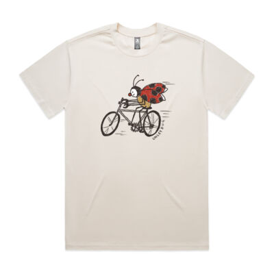 Unley BUG - B.U.G on a Bike Tee - Ecru Thumbnail
